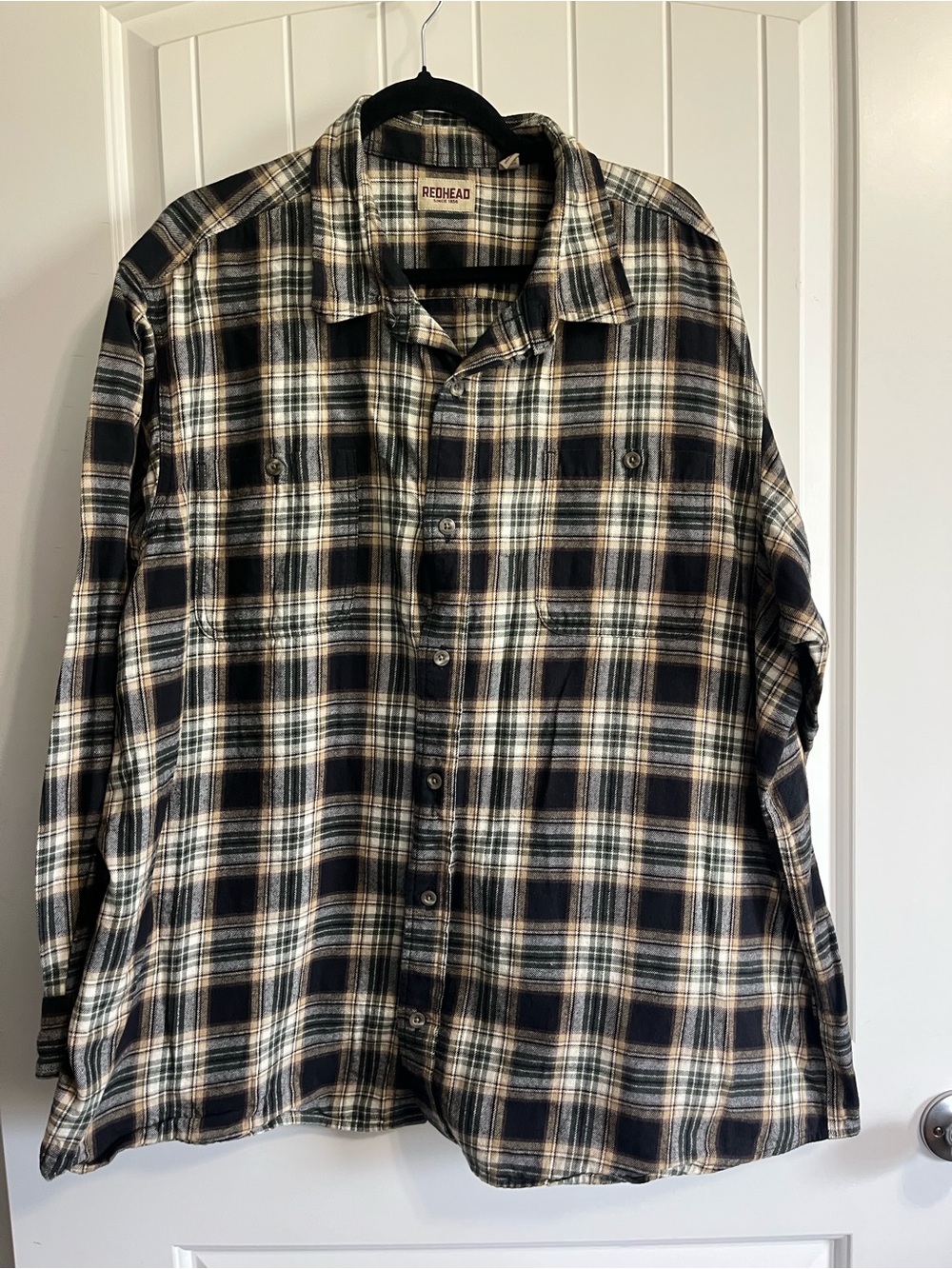 Redhead Flannel Shirt Men’s For Bass Pro Shops 🦆 3XL 100% Cotton Outdoors Fall